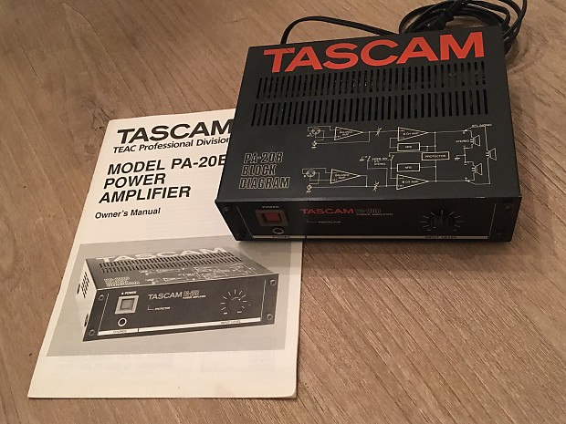 Tascam pa-20b manual free